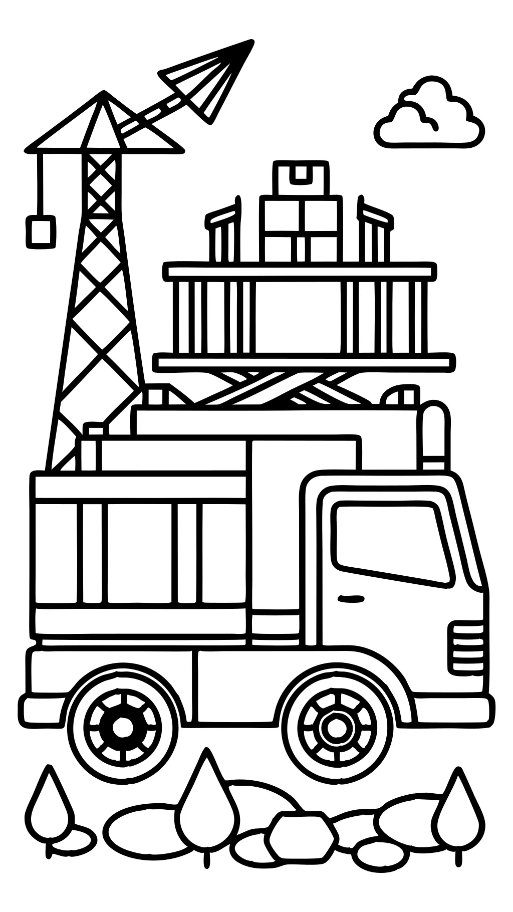 construction truck coloring pages